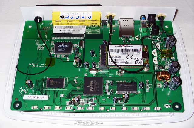 Netcomm 3G9WT circuit board - Click to enlarge Netcomm 3G9WT circuit board