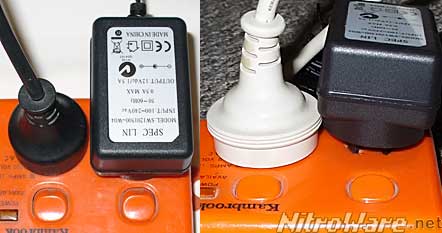Included Power supply can conflict with certain types of AC power cables 3G9WT power supply