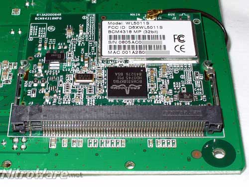 Broadcom BCM4318 802.11g Mini PCI Wireless Card - Click to enlarge Broadcom BCM4318 802.11g Mini PCI Wireless Card
