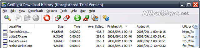 File download test using Wired connection from Internode's mirror of majorgeeks.com 3G download test