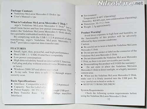 Aigo-McLaren U-Disk Documentation - Manual Aigo-McLaren USB