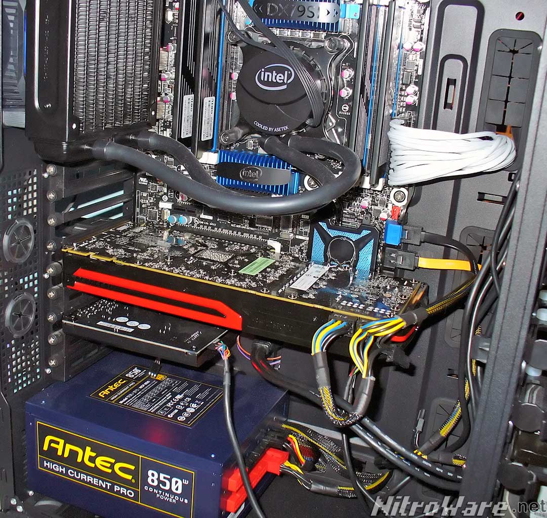Our Intel Core i7-3960X CPU test system, featuring Intel Desktop Board DX79SI and the AMD Radeon HD7970 graphics card Our Intel Core i7-3960X CPU test system, featuring Intel Desktop Board DX79SI and the AMD Radeon HD7970 graphics card