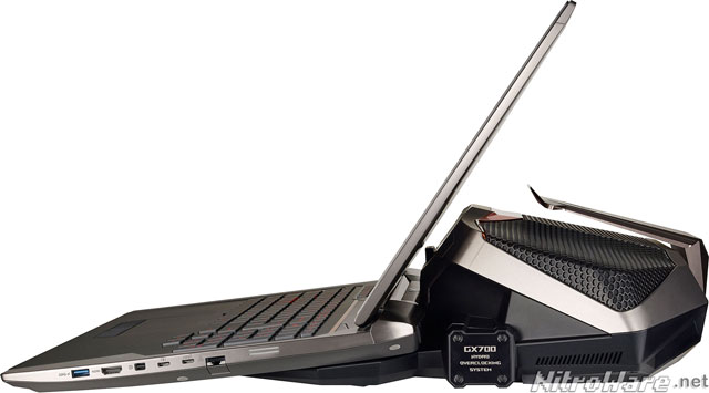 GX700 I/O featuring future proof g twin USB 3.1 ports with Thunderbolt 3 asus rog gx700 ports