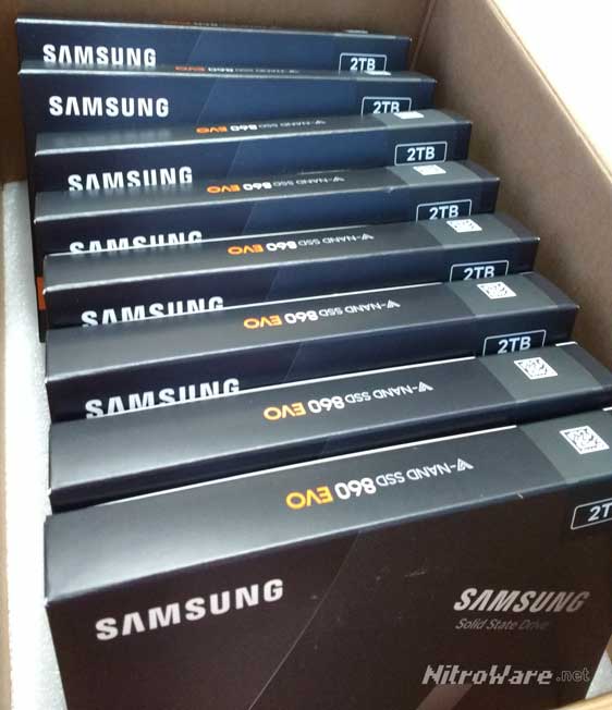 Newly purchased 860 EVO 2TB SSDs we have deployed in production Samsung 860 evo 2TB
