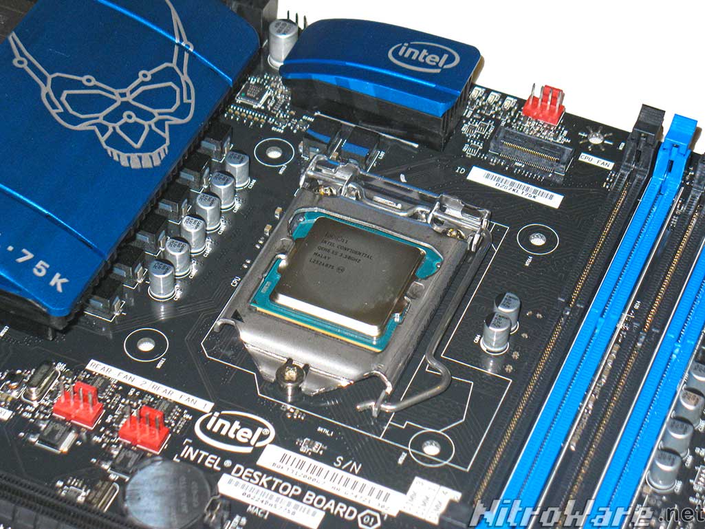 i7-4770K Engineering Sample fitted to Intel's flagship Z87 Desktop Board Haswell Intel i7-4770K and Z87