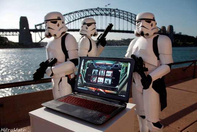 "The Death Star plans are not in the main computer." Maybe they are after all since the Star Wars Special Edition laptop contains many Star Wars images. hp star wars laptop australia
