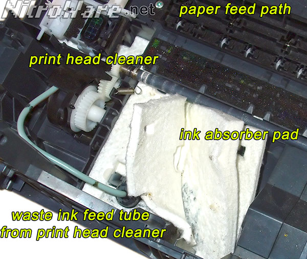 Epson Stylus TX100 Multi-function Inkjet printer - Waste ink colleciton system