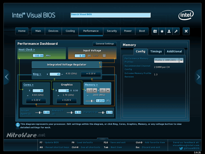 One of the settings we used to overclock Haswell 4th Gen i7-4770K to 4.6GHz at launch Core i7-4770K 4.6GHz overclock