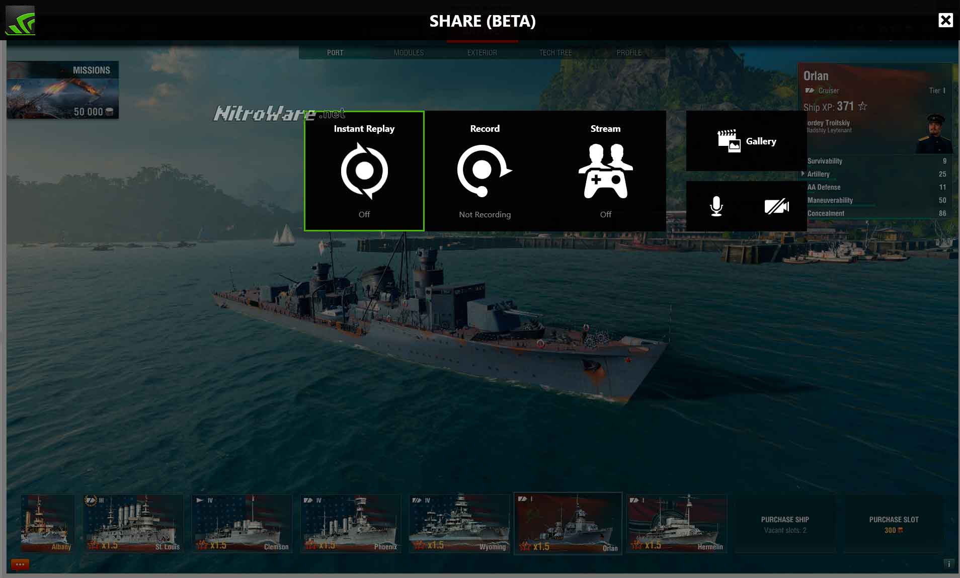 GeForce Experience share overlay - main controls nvidia geforce experience share overlay
