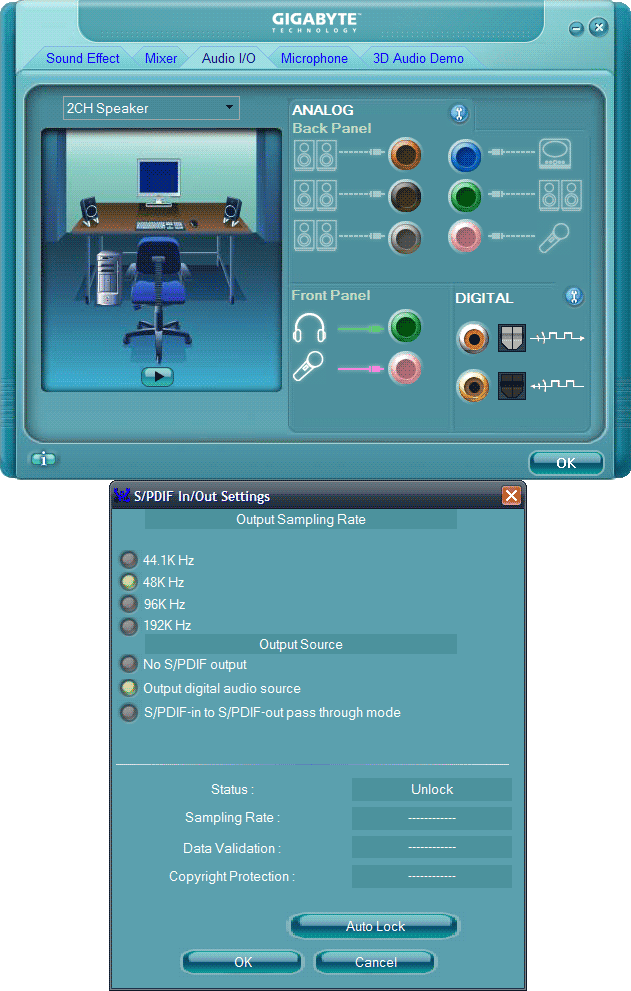 Realtek HD Audio Manager for Windows XP - Release 2.47. Note the missing tabs and icons compared to R2.44 (above), Although there are missing elements, the sample rate options are now unlocked. realtek_247_xp