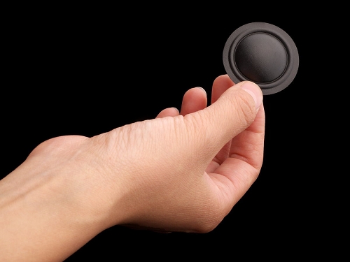 Silk dome tweeter cap used in the five satelite speakers. Photo - Edifier