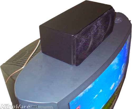 The centre speaker measures 316mm wide, 117mm high and 157mm deep.
