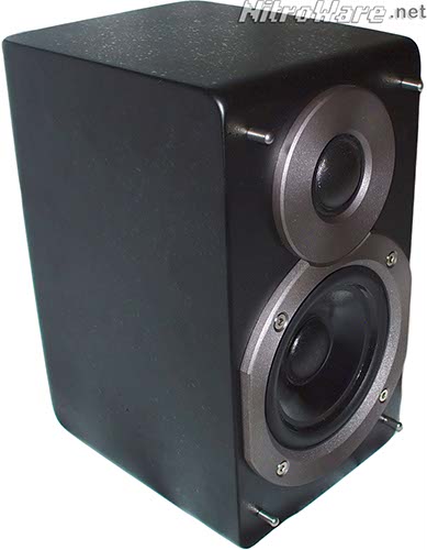 The satellite speakers are all identical except for the centre channel