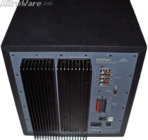 S550 subwoofer - rear view. Click to Enlarge