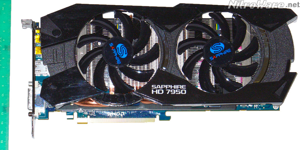 Sapphire HD 7950 OC card, height of heatsink shroud