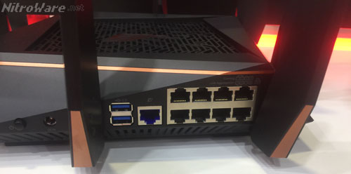 ASUS ROG RAPTURE GT-AC5300 LAN ports 1&62supports packet priority, ports 5&6 support aggregration ASUS ROG RAPTURE GT-AC5300 LAN ports