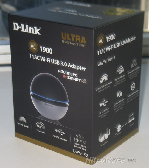 D-Link DWA-192 AC1900 USB WIFI Adapter supports 600Mbps for 802.11n and 1300Mbps for 802.11ac devices D-Link DWA-192 AC1900 USB WIFI Adapter