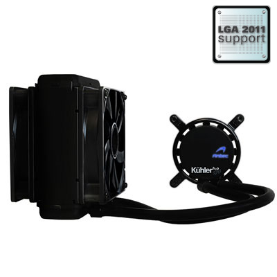 Antec Kuhler 920 with pump, radiator and twin fans mounted. Source: Antec