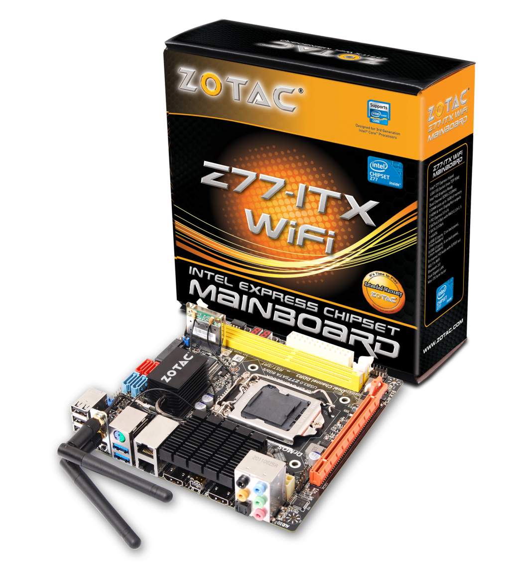 Zotac Z77-ITX Wi-Fi. Source:Zotac