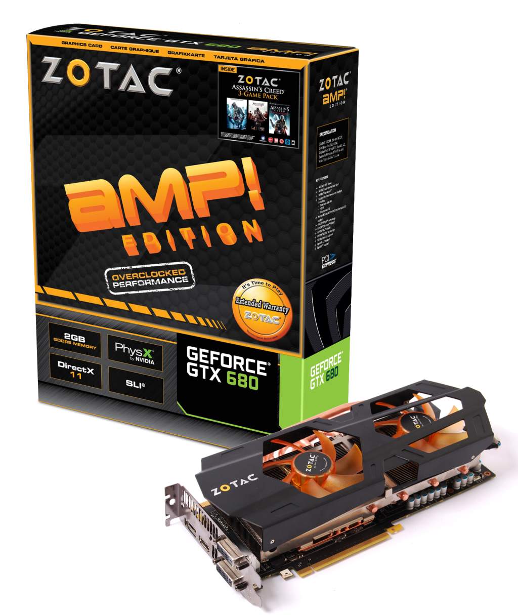 Zotac Geforce GTX 680 AMP! Edition. Source: Zotac