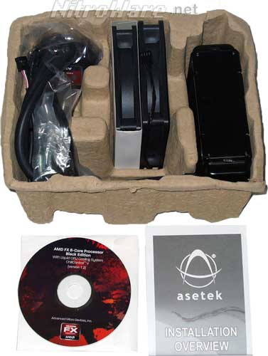 AMD FX Liquid Cooler Kit contents